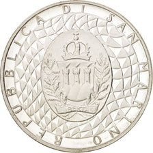 Moneta, San Marino, 500 Lire, 1990, Rome, MS(63), Srebro, KM:246