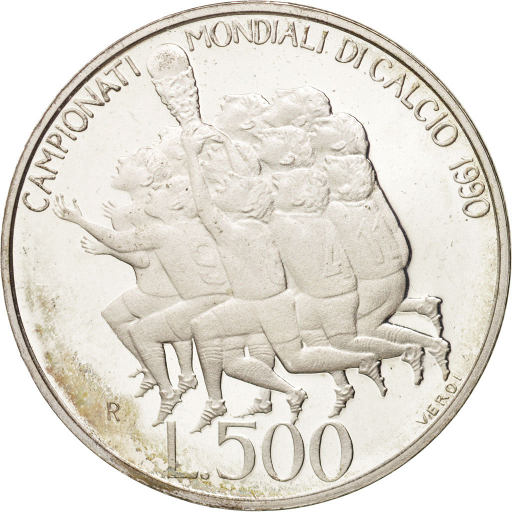 Coin, San Marino, 500 Lire, 1990, Rome, MS(63), Silver, KM:246