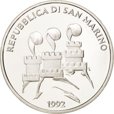San Marino, 500 Lire, 1992, Rome, MS(63), Silver, KM:276
