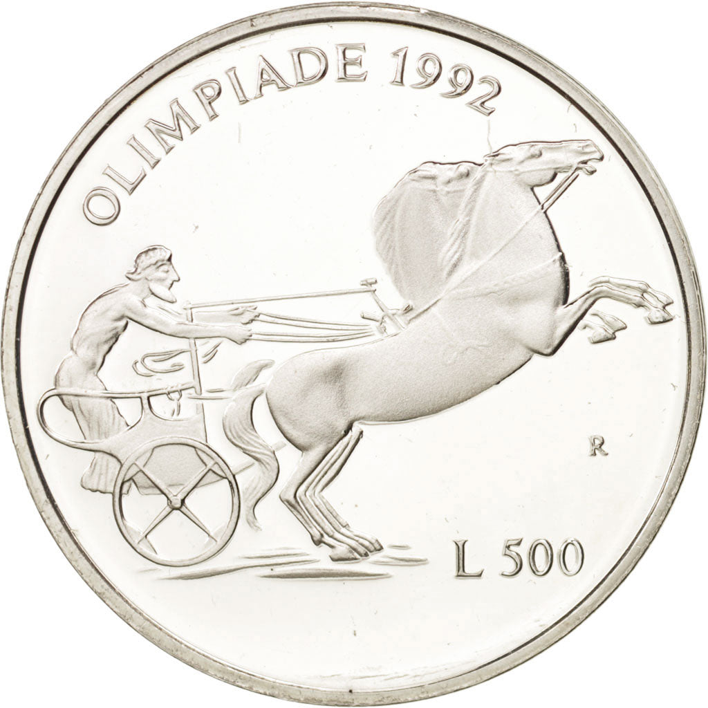 San Marino, 500 Lire, 1992, Rome, SPL, Argento, KM:276