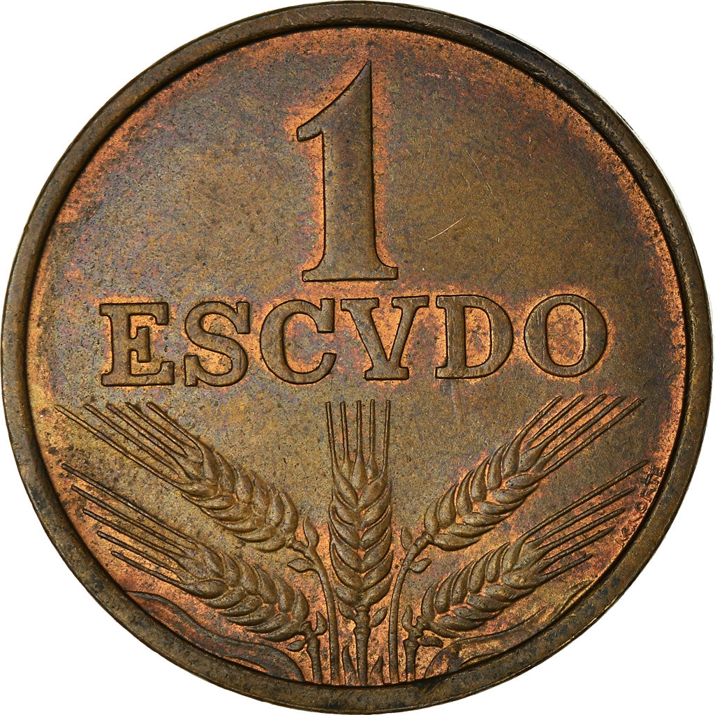 Coin, Portugal, Escudo, 1978, EF(40-45), Bronze, KM:597