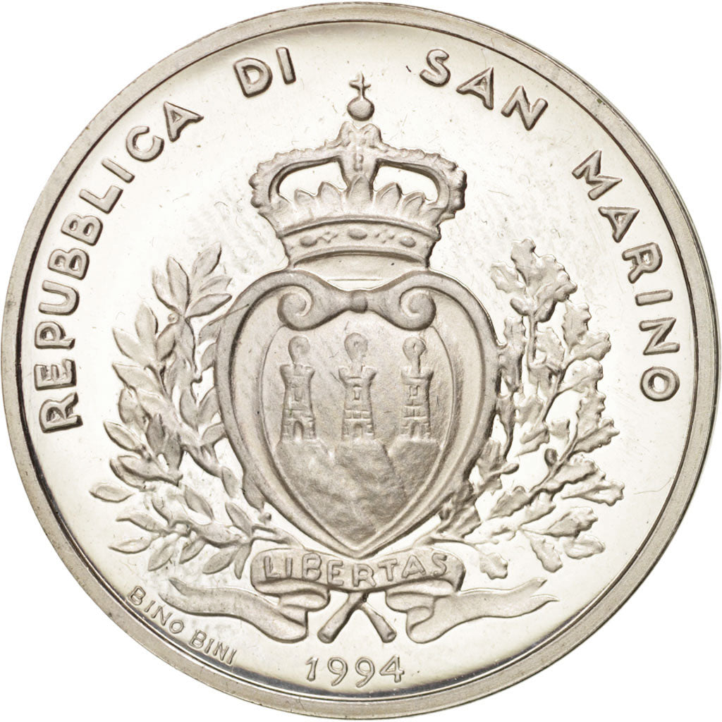 Moneta, San Marino, 500 Lire, 1994, Rome, SPL, Argento, KM:317