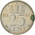 Moneda, Países Bajos, Juliana, 25 Cents, 1968, BC+, Níquel, KM:183