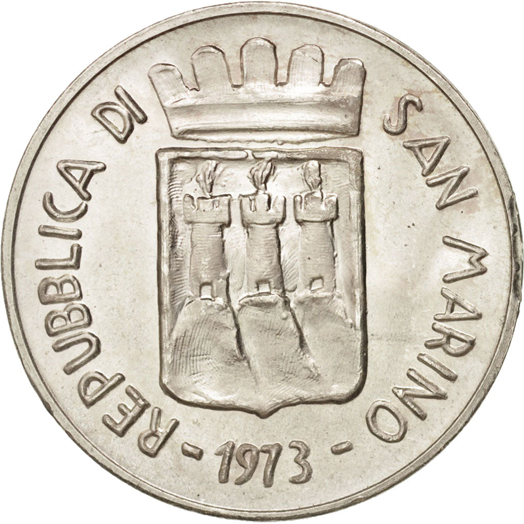 San Marino, 500 Lire, 1973, Rome, SPL, Argento, KM:29