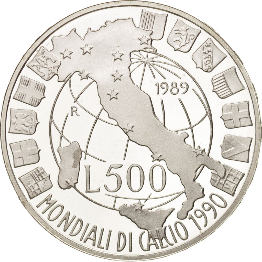 Italia, 500 Lire, 1989, Rome, SPL, Argento, KM:134