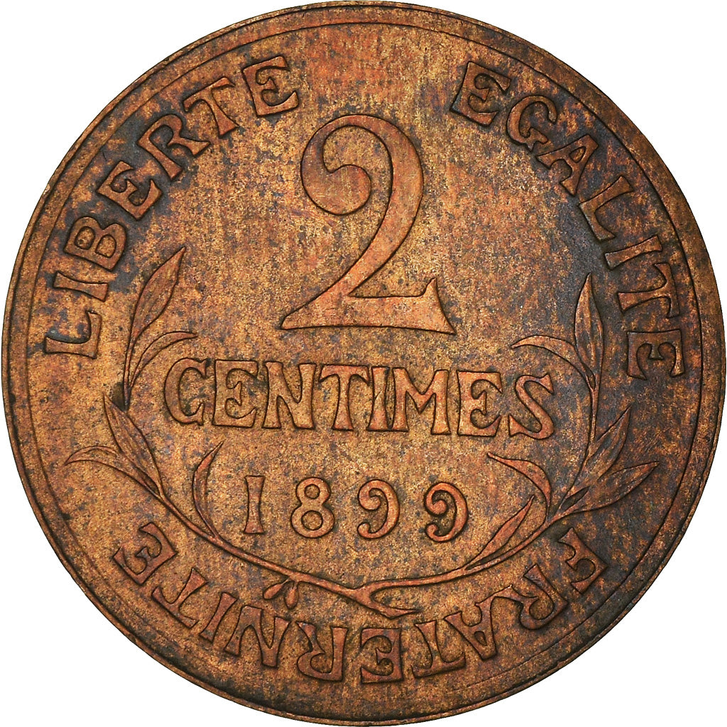 Münze, Frankreich, Dupuis, 2 Centimes, 1899, Paris, SS, Bronze, KM:841