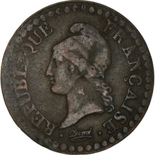 Münze, Frankreich, Dupré, Centime, AN 6, Paris, SGE+, Bronze, KM:646