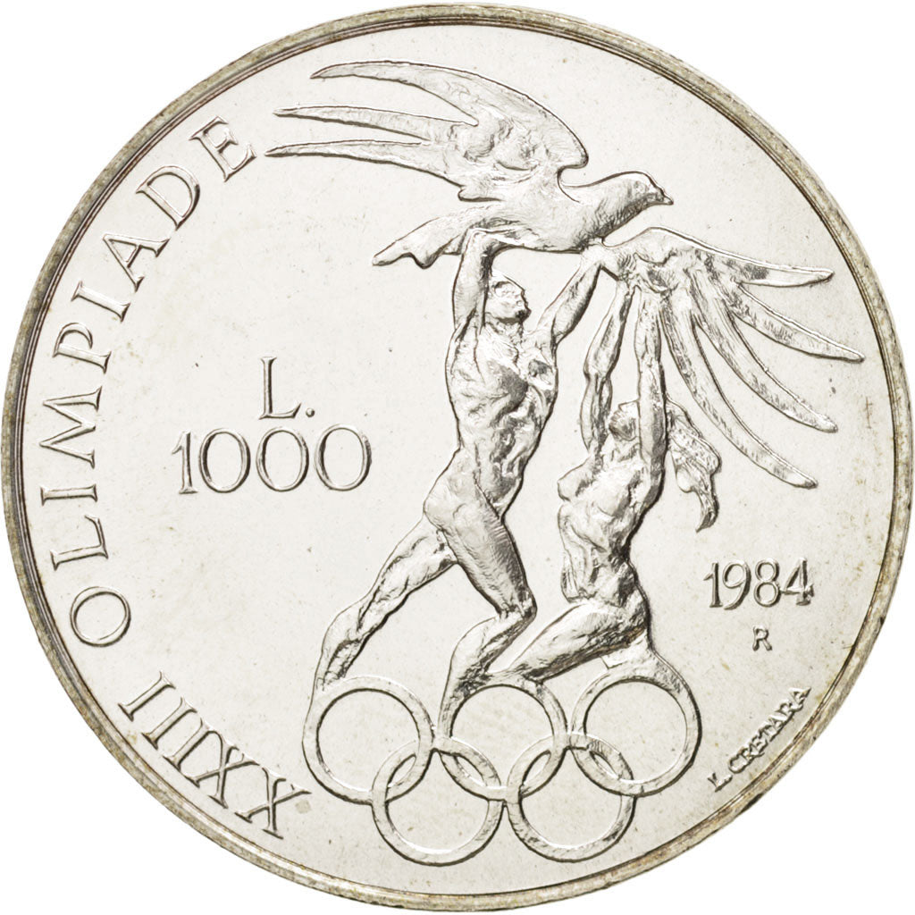 San Marino, 1000 Lire, 1984, Rome, SPL+, Argento, KM:169