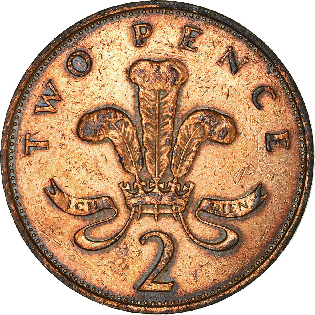 Moneta, Wielka Brytania, Elizabeth II, 2 Pence, 1987, VF(20-25), Brązowy