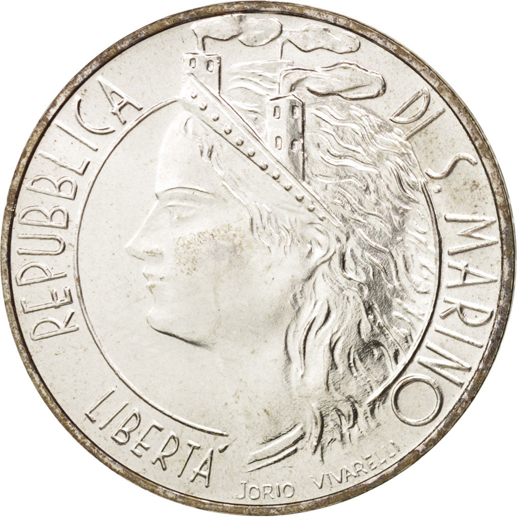 San Marino, 1000 Lire, 1986, Rome, SPL+, Argent, KM:197