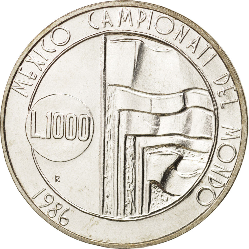 San Marino, 1000 Lire, 1986, Rome, SPL+, Argent, KM:197