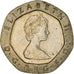 Moeda, Grã-Bretanha, Elizabeth II, 20 Pence, 1982, VF(30-35), Cobre-níquel