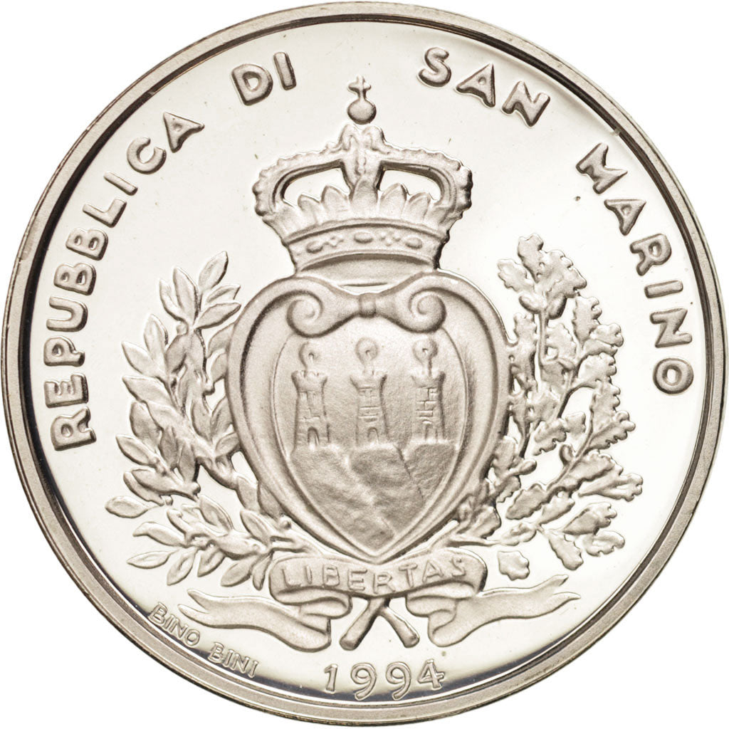 San Marino, 1000 Lire, 1994, Rome, SPL+, Argento, KM:316