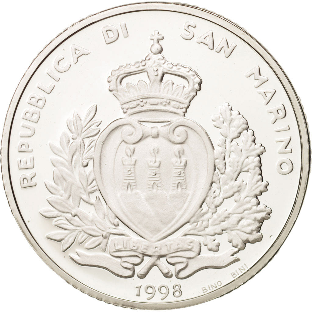 San Marino, 10000 Lire, 1998, Rome, SPL+, Argento, KM:387