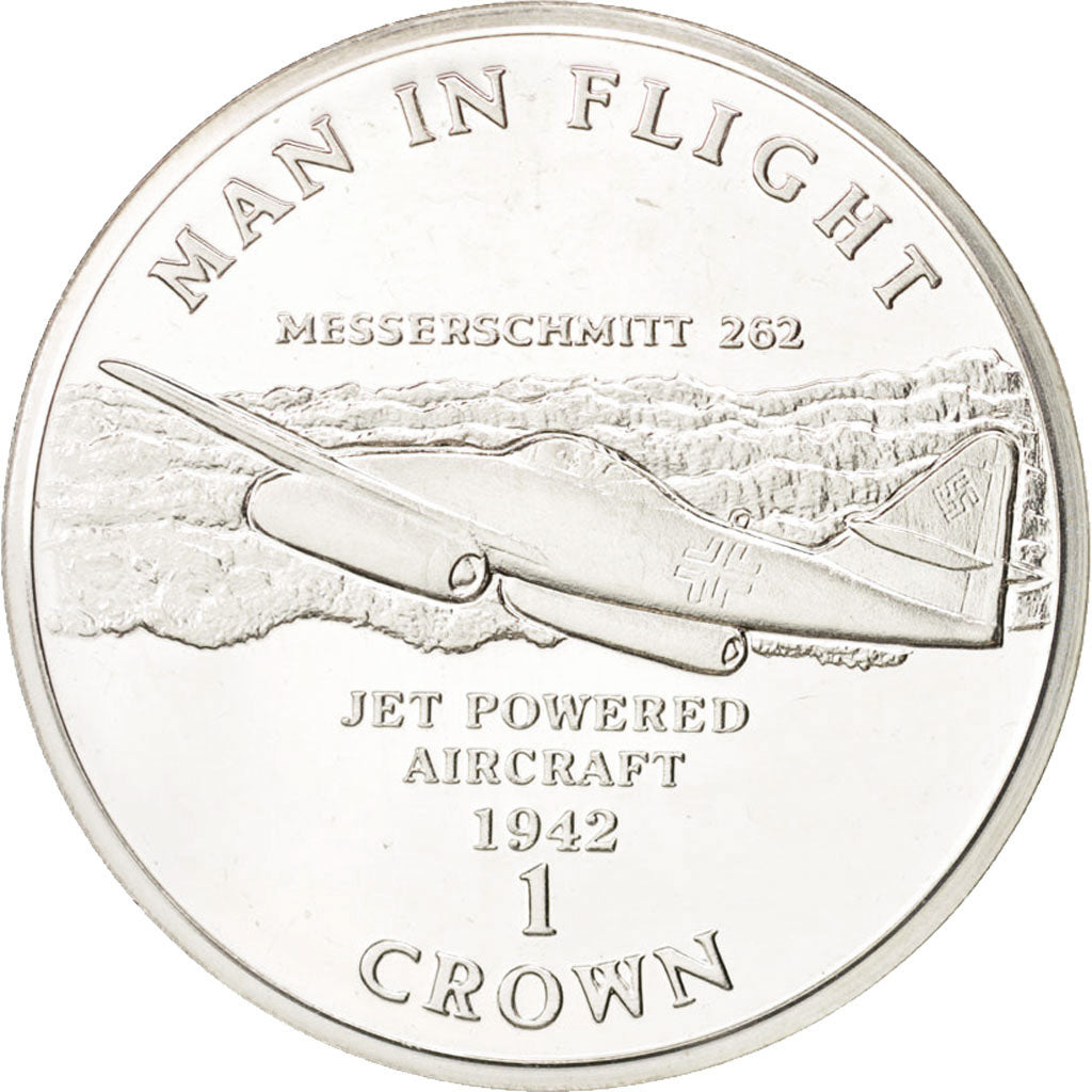 Isle of Man, Elizabeth II, Crown, 1995, Pobjoy Mint, MS(63), Silver, KM:505a