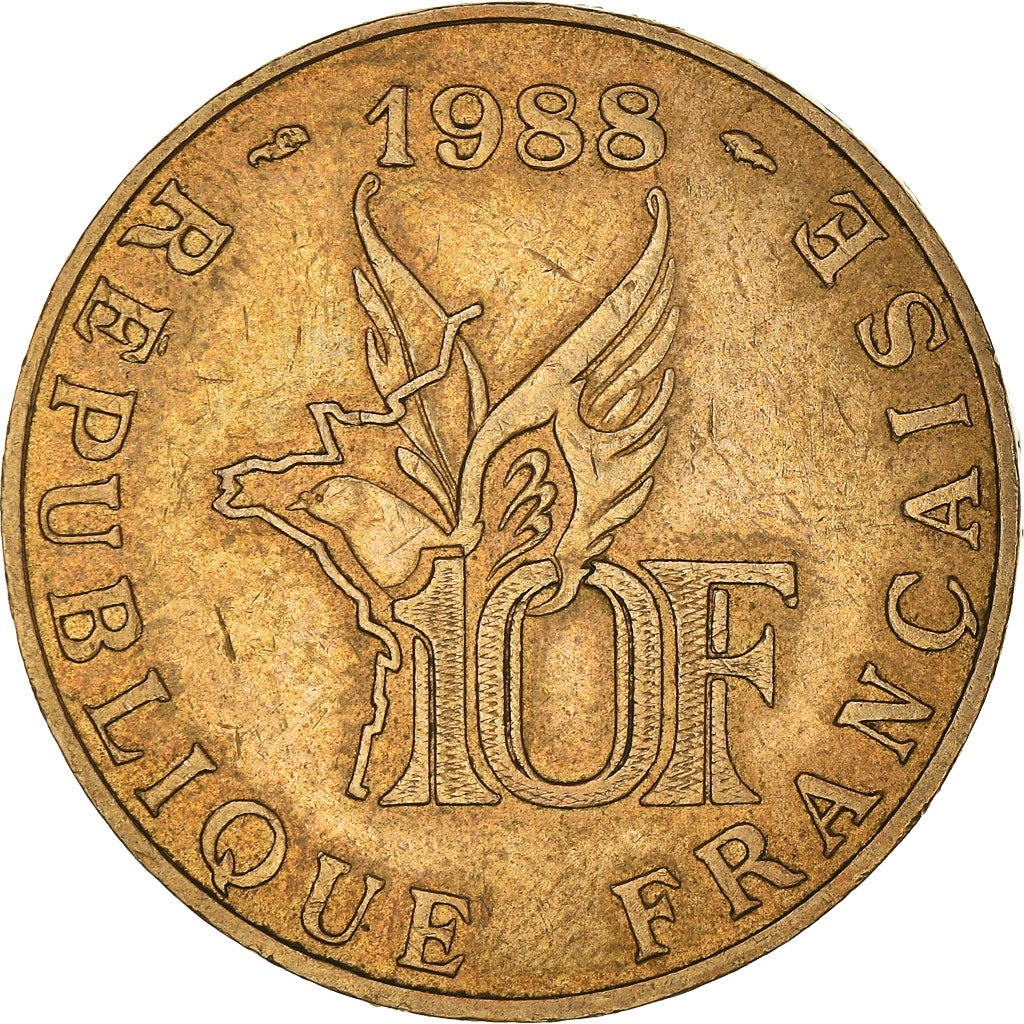 Coin, France, 10 Francs, 1988, Paris, EF(40-45), Gold, KM:965c