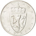 Norvegia, Haakon VII, 10 Kroner, 1964, SPL, Argento, KM:413