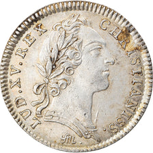 France, Token, Louis XV, Trésor Royal, History, 1754, AU(50-53), Silver