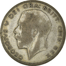Coin, Great Britain, George V, 1/2 Crown, 1922, VF(20-25), Silver, KM:818.1a