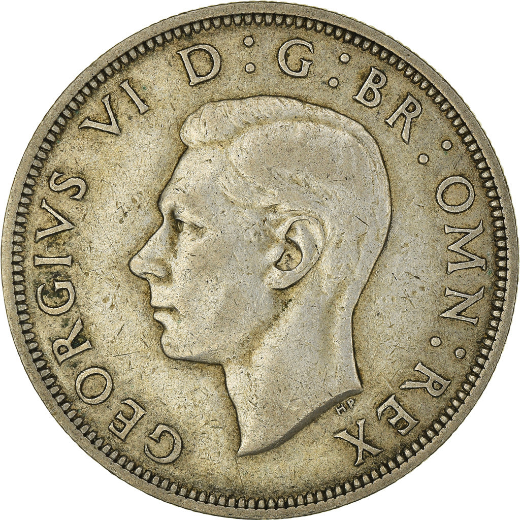 Coin, Great Britain, George VI, 1/2 Crown, 1943, EF(40-45), Silver, KM:856