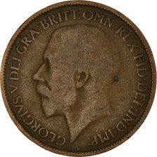 Coin, Great Britain, George V, 1/2 Penny, 1915, F(12-15), Bronze, KM:809
