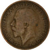 Coin, Great Britain, George V, 1/2 Penny, 1915, F(12-15), Bronze, KM:809
