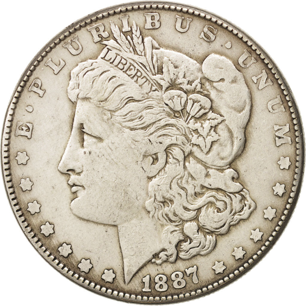 Stati Uniti, Morgan Dollar, Dollar, 1887, U.S. Mint, New Orleans, BB, Argento...