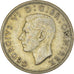 Münze, Großbritannien, George VI, Florin, Two Shillings, 1945, SS, Silber