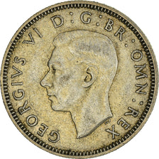 Coin, Great Britain, George VI, Shilling, 1946, EF(40-45), Silver, KM:854