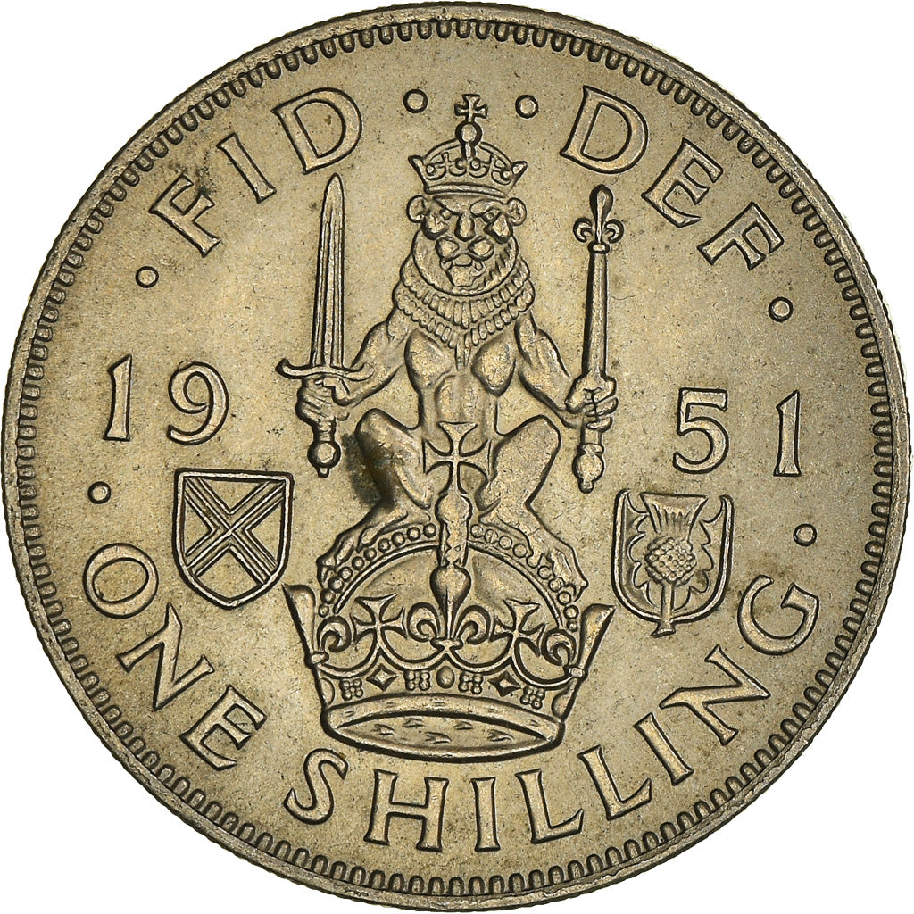 Monnaie, Grande-Bretagne, George VI, Shilling, 1951, SUP, Cupro-nickel, KM:877