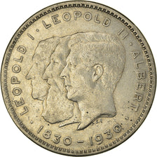 Monnaie, Belgique, 10 Francs-10 Frank, Deux / Twee Belgas, 1930, TTB, Nickel