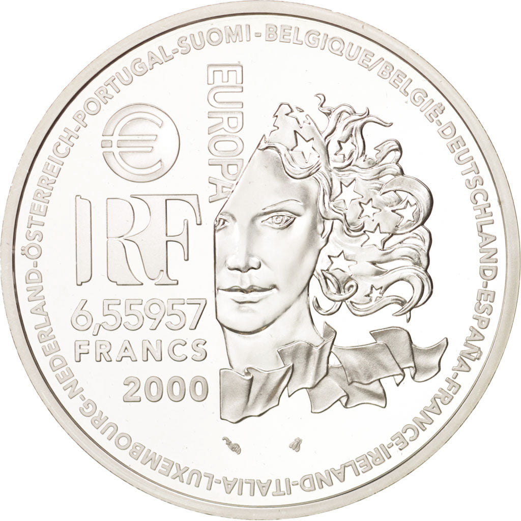 Moneta, Francia, 6.55957 Francs, 2000, Paris, FDC, Argento, KM:1226