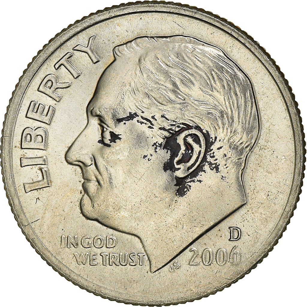 Moeda, Estados Unidos da América, Roosevelt Dime, Dime, 2006, U.S. Mint