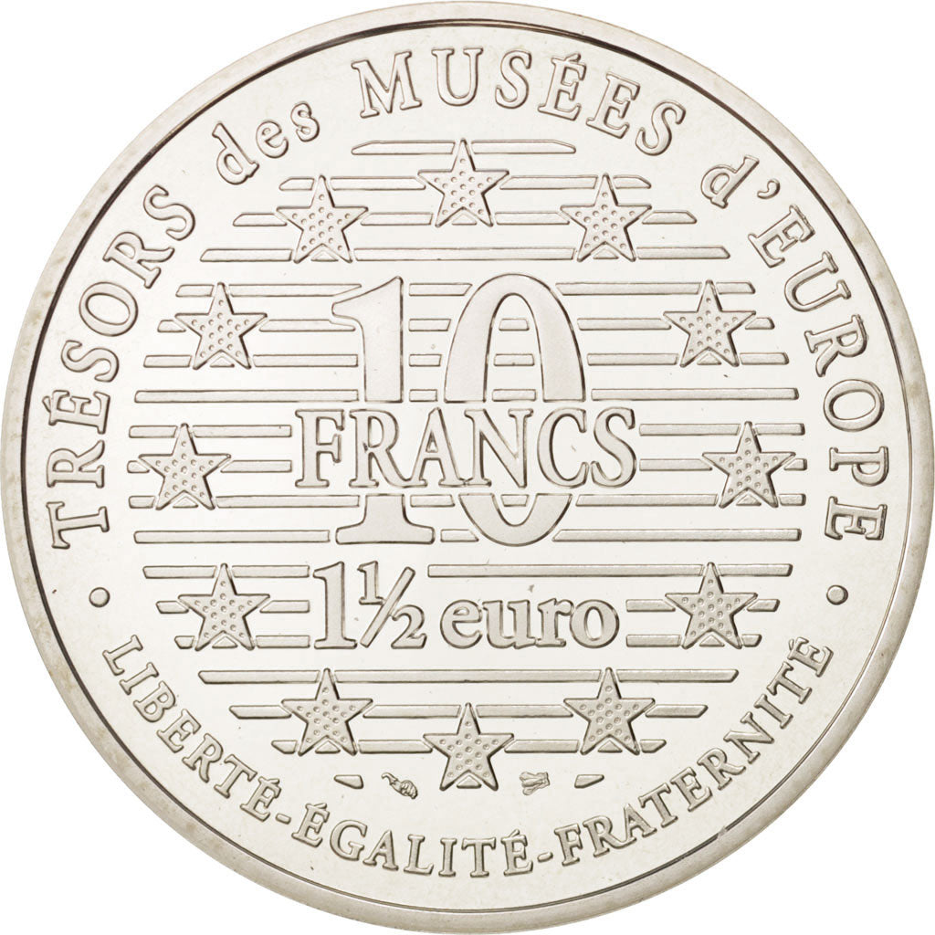 Francia, 10 Francs-1.5 Euro, 1996, Paris, SPL, Argento, KM:1121