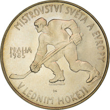 Coin, Czechoslovakia, 100 Korun, 1985, Ice Hockey Championship, MS(63), Silver