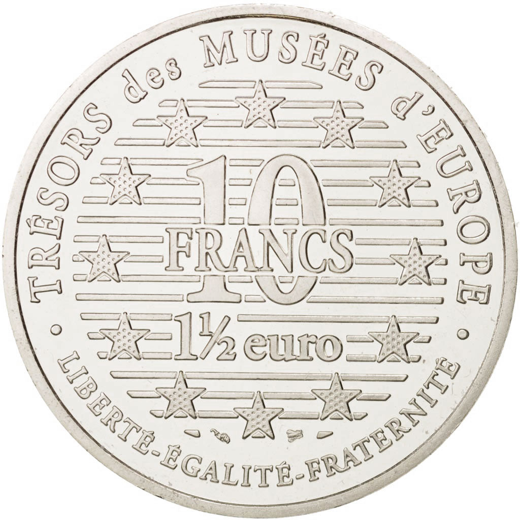 Münze, Frankreich, 10 Francs-1.5 Euro, 1996, Paris, VZ, Silber, KM:1146