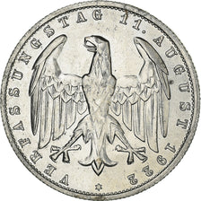 Coin, GERMANY, WEIMAR REPUBLIC, 3 Mark, 1922, Berlin, VF(30-35), Aluminum, KM:28