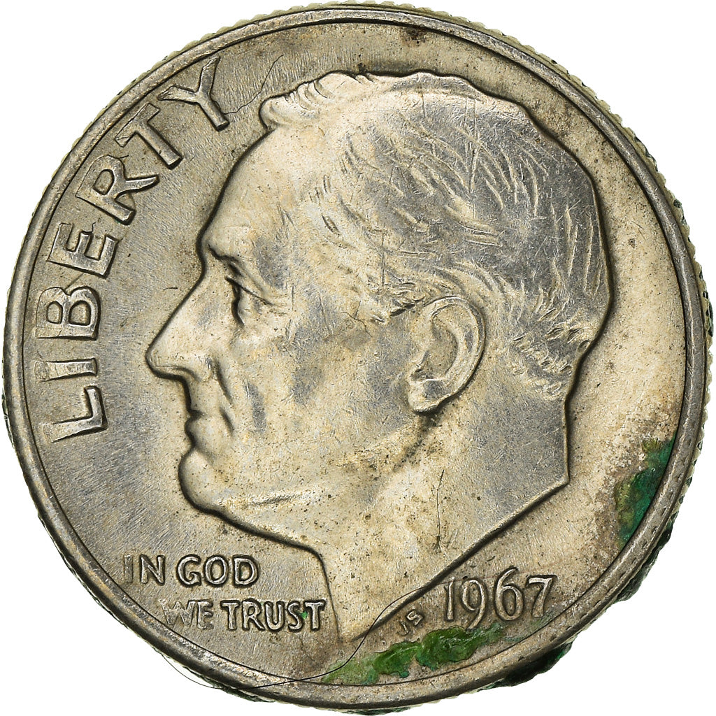 Münze, Vereinigte Staaten, Roosevelt Dime, Dime, 1967, U.S. Mint, Philadelphia