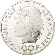 Munten, Frankrijk, 100 Francs-15 Ecus, 1993, Paris, FDC, Zilver, KM:1029