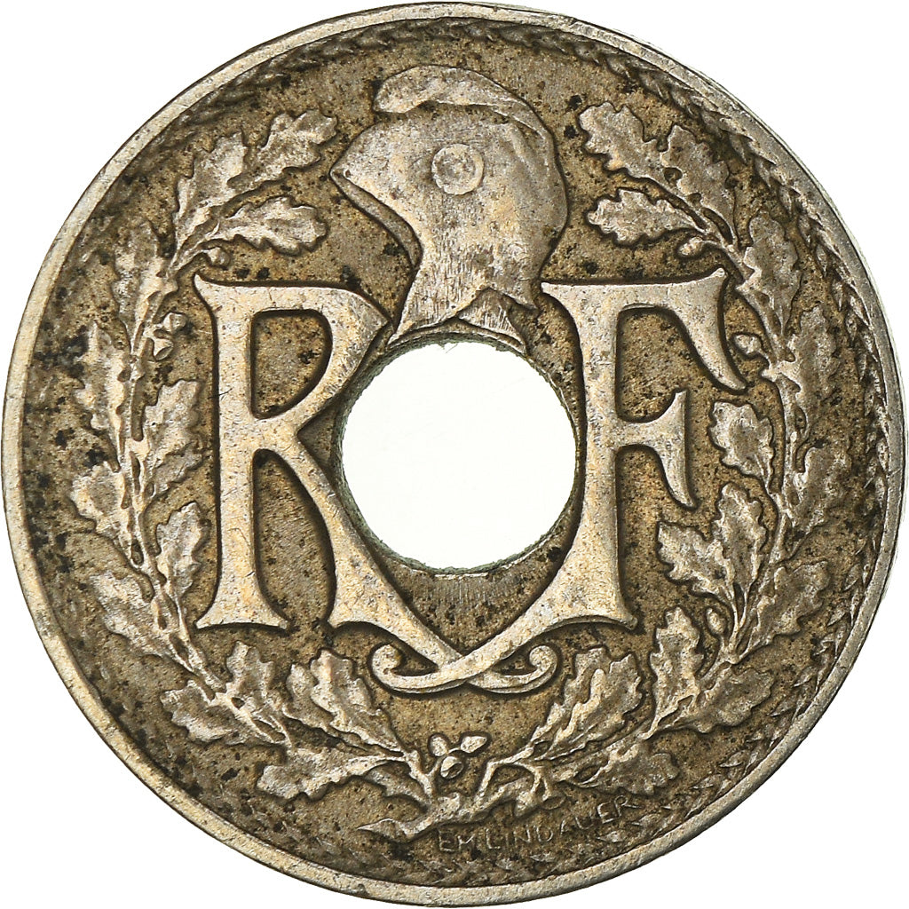 Coin, France, Lindauer, 5 Centimes, 1922, Poissy, VF(30-35), Copper-nickel
