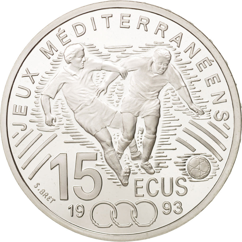Moneta, Francia, 100 Francs-15 Ecus, 1993, Paris, FDC, Argento, KM:1030