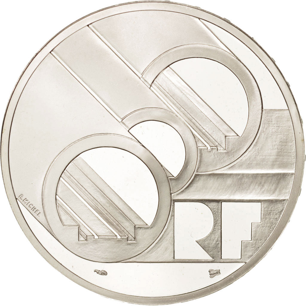 Frankreich, 100 Francs-15 Ecus, 1994, Tunnel sous la Manche, MS, Silver, KM:1060