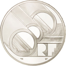 France, 100 Francs-15 Ecus, 1994, Tunnel sous la Manche, FDC, Argent, KM:1060