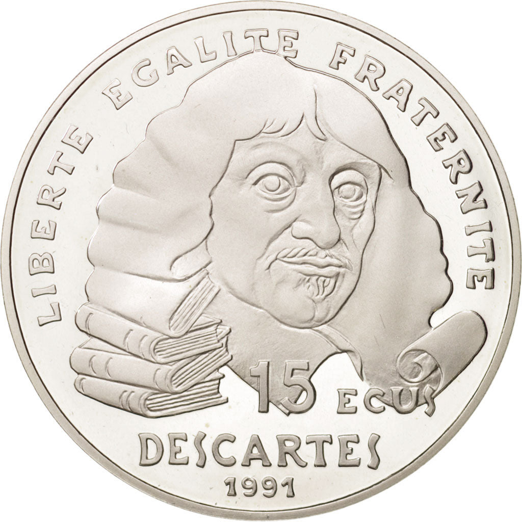 Coin, France, 100 Francs-15 Ecus, 1991, Paris, MS(65-70), Silver, KM:1002