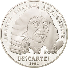 Coin, France, 100 Francs-15 Ecus, 1991, Paris, MS(65-70), Silver, KM:1002