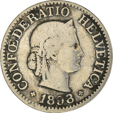 Coin, Switzerland, 10 Rappen, 1898, Bern, VF(20-25), Copper-nickel, KM:27