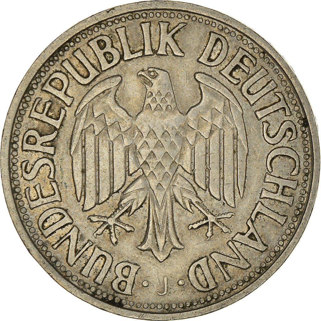Moeda, ALEMANHA - REPÚBLICA FEDERAL, Mark, 1955, Hambourg, EF(40-45)