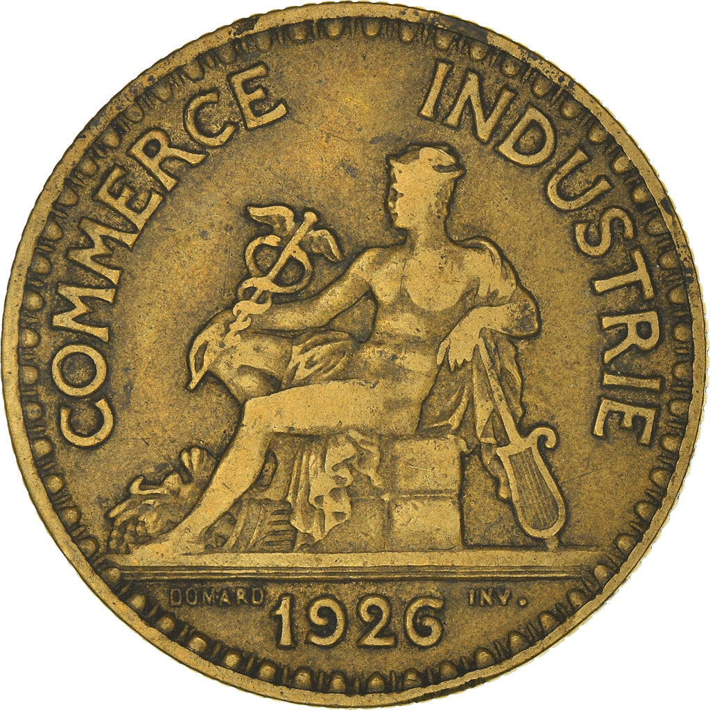 Coin, France, Chambre de commerce, 2 Francs, 1926, Paris, VF(30-35)