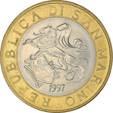 Coin, San Marino, 1000 Lire, 1997, Rome, EF(40-45), Bi-Metallic, KM:368