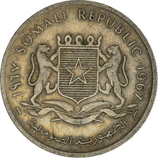 Coin, Somalia, 50 Centesimi, 1967, EF(40-45), Copper-nickel, KM:8